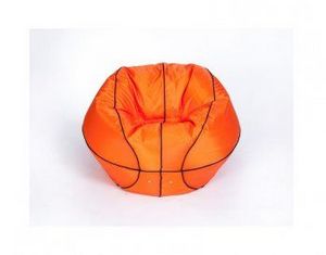 Кресло-мешок Баскетбольный мяч большой оранжево-черное в Когалыме - kogalym.ok-mebel.com | фото 1