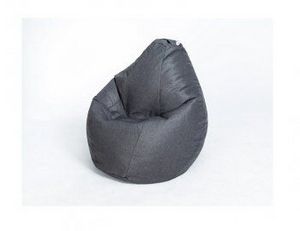 Кресло-мешок Груша велюр темно - серое большое в Когалыме - kogalym.ok-mebel.com | фото 1