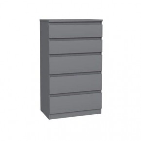 2.03.02.070.4 КАСТОР комод 5 ящиков RU серый в Когалыме - kogalym.ok-mebel.com | фото