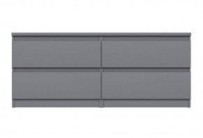 2.03.03.100.4 КАСТОР тумба 4 ящика RU серая в Когалыме - kogalym.ok-mebel.com | фото 2