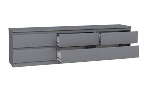 2.03.03.110.4 КАСТОР тумба 6 ящиков RU серая в Когалыме - kogalym.ok-mebel.com | фото 3