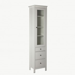 2.08.07.120.1 САГА шкаф с витриной 50 белый RU в Когалыме - kogalym.ok-mebel.com | фото 2