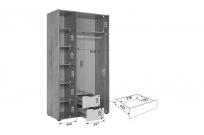 АДАМ Спальный гарнитур (модульный) графит в Когалыме - kogalym.ok-mebel.com | фото 19