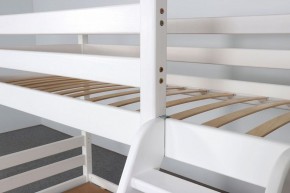 АДЕЛЬ Кровать двухъярусная с наклонной лестницей (белый) в Когалыме - kogalym.ok-mebel.com | фото 6