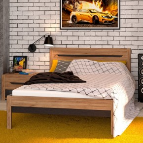 АФИНА А3в Кровать 1400 (крафт) в Когалыме - kogalym.ok-mebel.com | фото 2