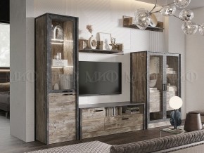 Амели Пенал-стекло (Дуб Юкон-Бетон темный) в Когалыме - kogalym.ok-mebel.com | фото 3
