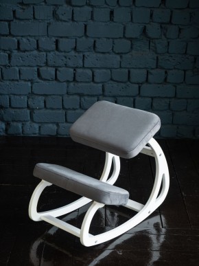Балансирующий коленный стул Конёк Горбунёк (Белый) в Когалыме - kogalym.ok-mebel.com | фото 3