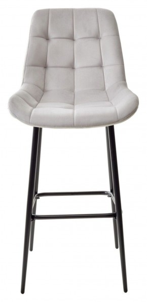 Барный стул ХОФМАН, цвет H-09 Светло-серый, велюр / черный каркас М-City в Когалыме - kogalym.ok-mebel.com | фото 5