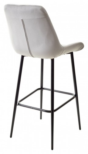 Барный стул ХОФМАН, цвет H-09 Светло-серый, велюр / черный каркас М-City в Когалыме - kogalym.ok-mebel.com | фото 6