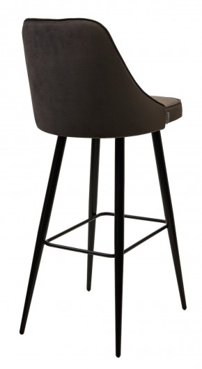 Барный стул NEPAL-BAR ГРАФИТ #14, велюр/ черный каркас (H=78cm) М-City в Когалыме - kogalym.ok-mebel.com | фото 3