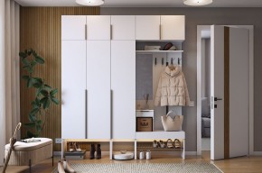 БАСКО Прихожая К7 (белое дерево) в Когалыме - kogalym.ok-mebel.com | фото
