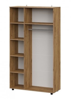 БАЙКАЛ Шкаф трехстворчатый (Графит/Дуб золотой) в Когалыме - kogalym.ok-mebel.com | фото 2