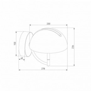 Бра Eurosvet Emisfero 50083/1 LED золото в Когалыме - kogalym.ok-mebel.com | фото 3