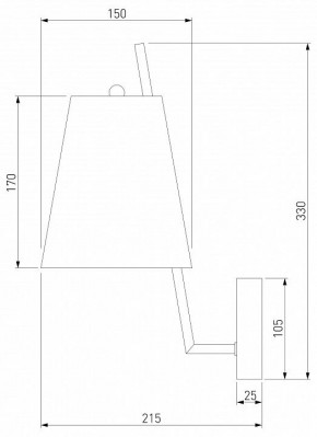 Бра Eurosvet Topanga 60173/1 латунь в Когалыме - kogalym.ok-mebel.com | фото 5