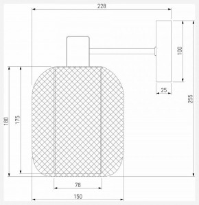 Бра Eurosvet Voile 30191/1 черный в Когалыме - kogalym.ok-mebel.com | фото 4