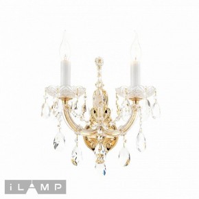 Бра iLamp Diamond W6071-2 GD+CL в Когалыме - kogalym.ok-mebel.com | фото 2