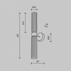 Бра Maytoni Antic MOD302WL-02CG1 в Когалыме - kogalym.ok-mebel.com | фото 3