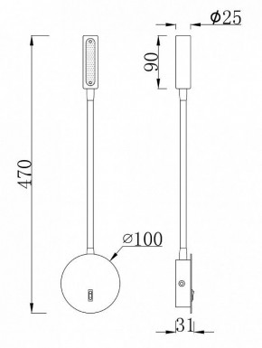 Бра Maytoni Stem C035WL-L3B3K в Когалыме - kogalym.ok-mebel.com | фото 7