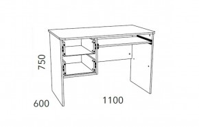 Детская Фанк Стол для компьютера НМ 009.19-05 М2 в Когалыме - kogalym.ok-mebel.com | фото 3