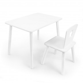 Детский комплект стол и стул «Корона» Rolti Baby (белый/белый, массив березы/мдф) в Когалыме - kogalym.ok-mebel.com | фото 1