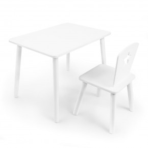 Детский комплект стол и стул «Звезда» Rolti Baby (белый/белый, массив березы/мдф) в Когалыме - kogalym.ok-mebel.com | фото 1