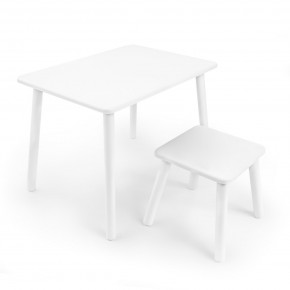 Детский комплект стол и табурет Rolti Baby (белая столешница/белое сиденье/белые ножки) в Когалыме - kogalym.ok-mebel.com | фото