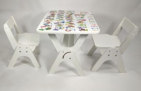Детский растущий стол-парта и два стула Я САМ "Умка-Дуо" (Алфавит) в Когалыме - kogalym.ok-mebel.com | фото