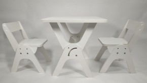 Детский растущий стол-парта и два стула Я САМ "Умка-Дуо" (Белый) в Когалыме - kogalym.ok-mebel.com | фото