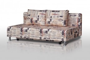 Диван-кровать Комфорт без подлокотников Принт "Gazeta" (2 подушки) в Когалыме - kogalym.ok-mebel.com | фото