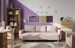 Диван-кровать Тулисия светло-розовый, ткань рогожка в Когалыме - kogalym.ok-mebel.com | фото 4