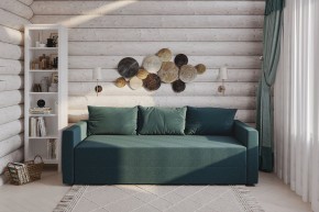 Диван-кровать Вало сине-зелёный, ткань рогожка в Когалыме - kogalym.ok-mebel.com | фото 2
