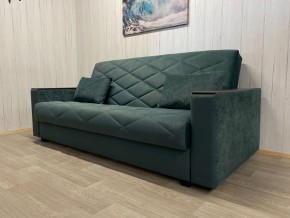 Диван Престиж-15 (НПБ+МДФ) велюр Sensey bottle green в Когалыме - kogalym.ok-mebel.com | фото