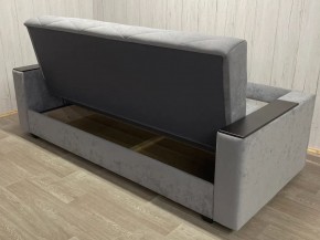 Диван Престиж-15 (НПБ+МДФ) велюр Sensey silver в Когалыме - kogalym.ok-mebel.com | фото 4