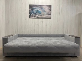 Диван Престиж-15 (НПБ+МДФ) велюр Sensey silver в Когалыме - kogalym.ok-mebel.com | фото 5