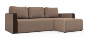 Диван угловой Алиса 3 Bahama BEIGE - Teos Dark Brown в Когалыме - kogalym.ok-mebel.com | фото