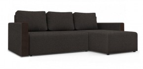 Диван угловой Алиса 3 Bahama GRAFIT - Teos Dark Brown в Когалыме - kogalym.ok-mebel.com | фото