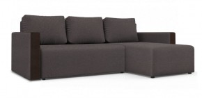 Диван угловой Алиса 3 Bahama GREY - Teos Dark Brown в Когалыме - kogalym.ok-mebel.com | фото