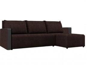 Диван угловой Алиса 3 Savana Chocolate - Teos Dark Brown в Когалыме - kogalym.ok-mebel.com | фото