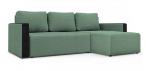 Диван угловой Алиса 3 Vital ALOE - Teos Black в Когалыме - kogalym.ok-mebel.com | фото