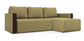 Диван угловой Алиса 3 Vital BANANA - Teos Dark Brown в Когалыме - kogalym.ok-mebel.com | фото