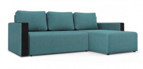 Диван угловой Алиса 3 Vital BLUE - Teos Black в Когалыме - kogalym.ok-mebel.com | фото