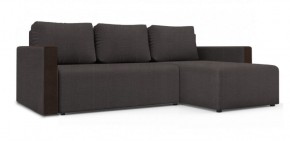Диван угловой Алиса 3 Vital PEBBLE - Teos Dark Brown в Когалыме - kogalym.ok-mebel.com | фото
