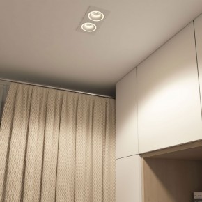 DK2062-WH Встраиваемый светильник, IP 20, до 15 Вт, GU10, LED, белый, алюминий в Когалыме - kogalym.ok-mebel.com | фото 4