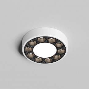 DK2440-WB Встраиваемый светильник DUAL 5+5 Вт, LED 4000K, IP 20, d90mm, белый/черный, алюминий/акрил в Когалыме - kogalym.ok-mebel.com | фото