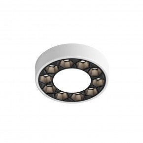 DK2440-WB Встраиваемый светильник DUAL 5+5 Вт, LED 4000K, IP 20, d90mm, белый/черный, алюминий/акрил в Когалыме - kogalym.ok-mebel.com | фото 4