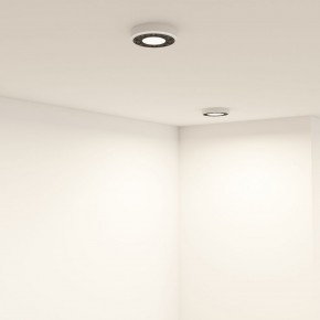DK2440-WB Встраиваемый светильник DUAL 5+5 Вт, LED 4000K, IP 20, d90mm, белый/черный, алюминий/акрил в Когалыме - kogalym.ok-mebel.com | фото 6