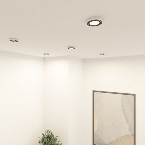 DK2441-WB Встраиваемый светильник DUAL 9+9 Вт, LED 4000K, IP 20, d120mm, белый/черный, алюминий/акрил в Когалыме - kogalym.ok-mebel.com | фото 6