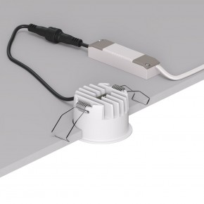 DK2510-WB Встраиваемый светильник SPACE со светодиодом d65 220V 8W 38° 4000К IP20 белый/черный алюминий в Когалыме - kogalym.ok-mebel.com | фото 3