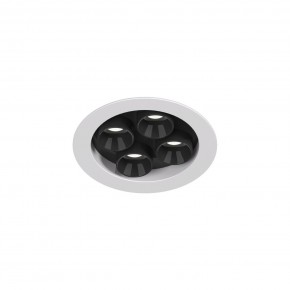 DK2510-WB Встраиваемый светильник SPACE со светодиодом d65 220V 8W 38° 4000К IP20 белый/черный алюминий в Когалыме - kogalym.ok-mebel.com | фото 4