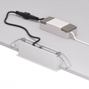 DK2514-WB Встраиваемый светильник SPACE со светодиодом L126mm 220V 10W 38° 4000К IP20 белый/черный алюминий в Когалыме - kogalym.ok-mebel.com | фото 3